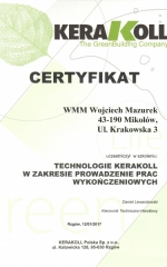 certyfikat kerakoll